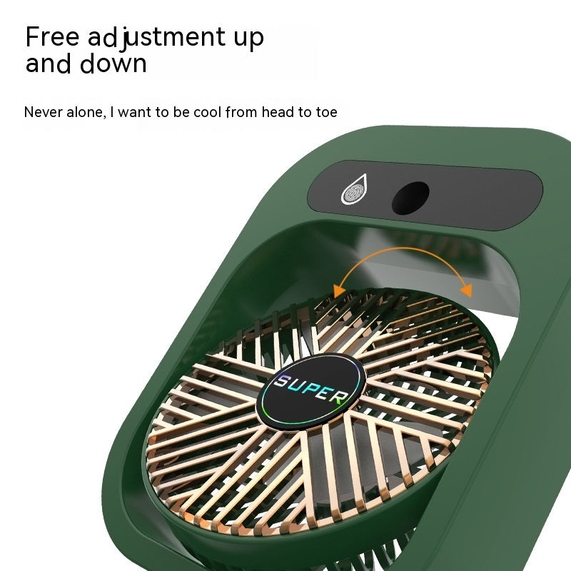 Portable USB Rechargeable Air Cooler & Misting Fan