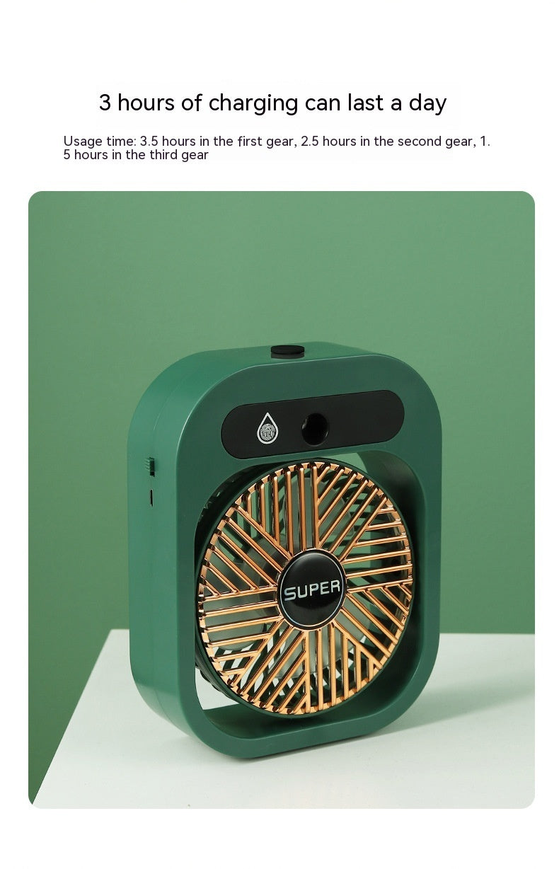 Portable USB Rechargeable Air Cooler & Misting Fan