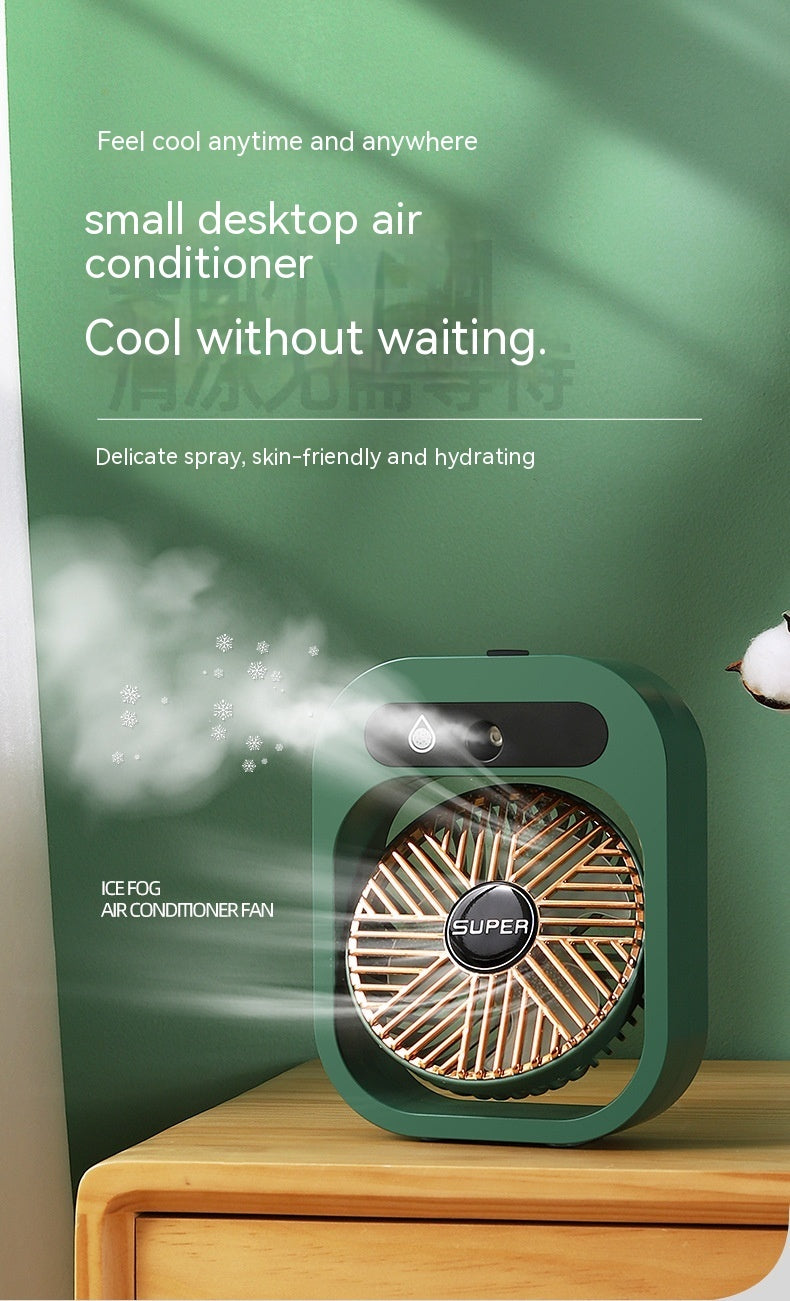 Portable USB Rechargeable Air Cooler & Misting Fan